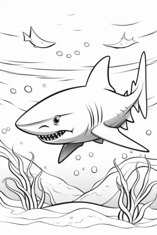 Shark-Coloring-Page