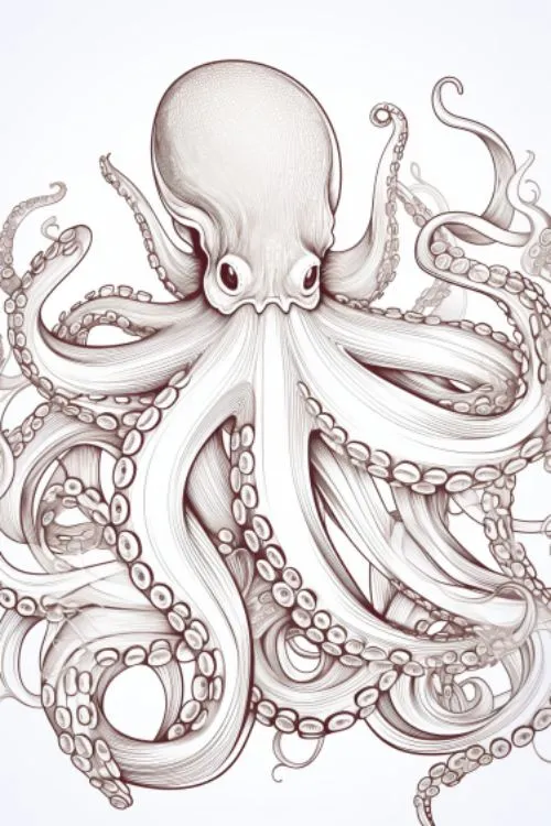 Octopus-Coloring-Page