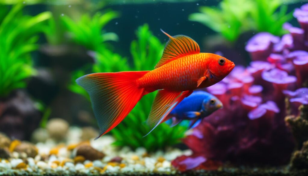 Blood parrot cichlids Blood parrot cichlids