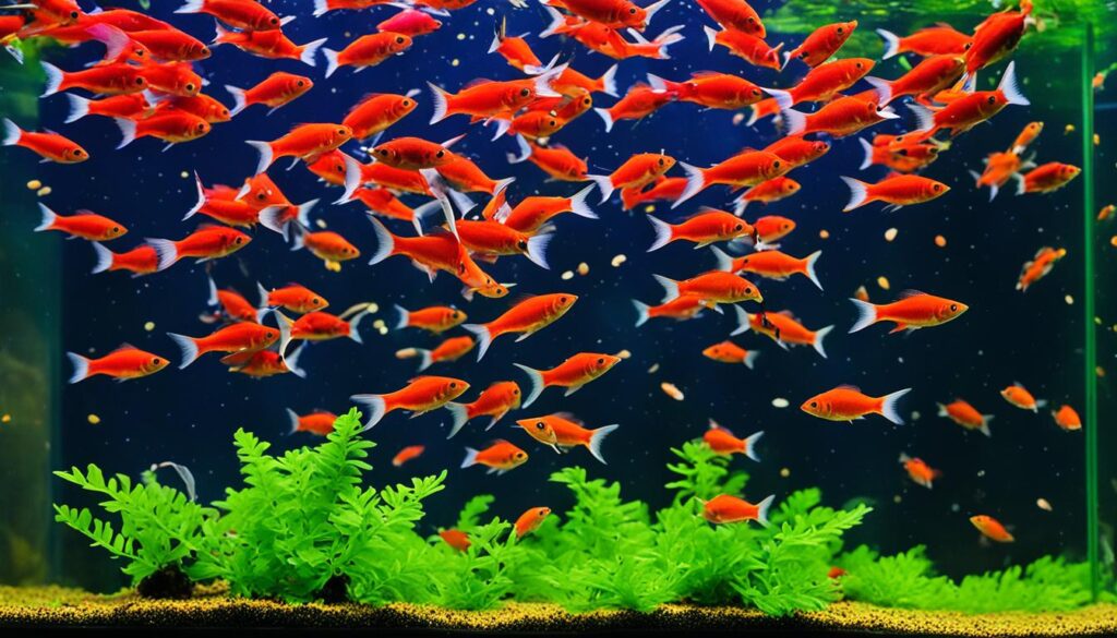 cherry barb feeding cherry barb feeding